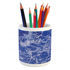 Cracked Marble Pattern Pencil Pen Holder