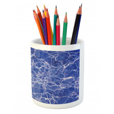 Cracked Marble Pattern Pencil Pen Holder