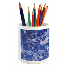 Cracked Marble Pattern Pencil Pen Holder