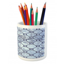 Retro Marble Mosaic Pencil Pen Holder