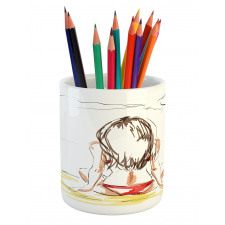 Sketch Beach Summer Pencil Pen Holder