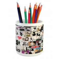 Collage Fashion Modern Pencil Pen Holder