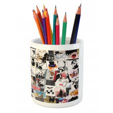 Collage Fashion Modern Pencil Pen Holder