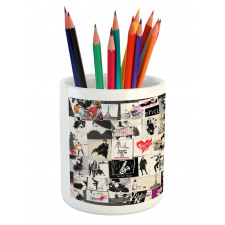 Collage Fashion Modern Pencil Pen Holder