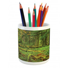 Woodland Bushes Moss Pencil Pen Holder