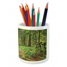 Woodland Bushes Moss Pencil Pen Holder