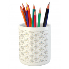 Moon Sun Arrow Artwork Pencil Pen Holder