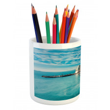 Seascape Ocean Coast Pencil Pen Holder