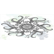 Drawn Mandala Flower Pencil Pen Holder