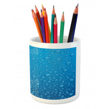 Water Drops Aquatic Rain Pencil Pen Holder