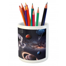 Planets Galaxies Pencil Pen Holder