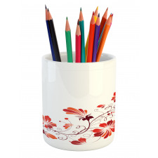 Floral Petal Ornaments Pencil Pen Holder