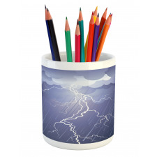 Thunderstorm Dark Clouds Pencil Pen Holder