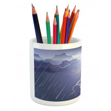 Thunderstorm Dark Clouds Pencil Pen Holder