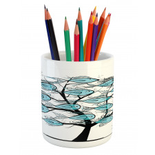 Sea Animals on Tree Theme Pencil Pen Holder