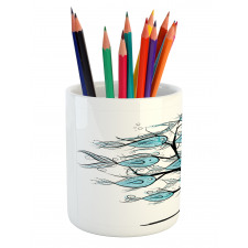 Sea Animals on Tree Theme Pencil Pen Holder