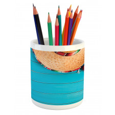 Latin Sombrero Pencil Pen Holder