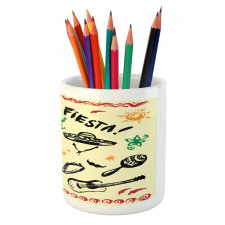 Taco Fiesta Guitar Pencil Pen Holder