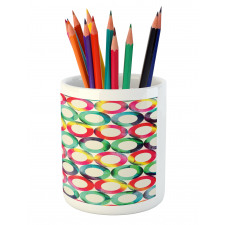 Retro Spots Pencil Pen Holder