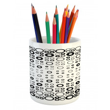 Vortex Disc Shapes Pencil Pen Holder