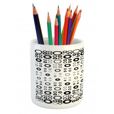 Vortex Disc Shapes Pencil Pen Holder