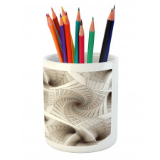 Abstract Digital Style Pencil Pen Holder