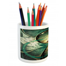 Surreal Flowers Motif Pencil Pen Holder