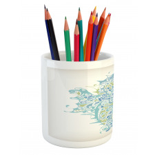 Greek Seahorse Mythological Pencil Pen Holder