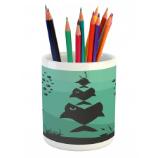 Underwater Life Themed Pencil Pen Holder