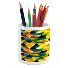 Geometric Green Pencil Pen Holder