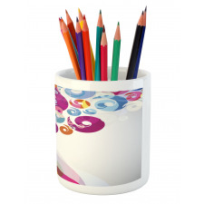 Colorful Flames Pencil Pen Holder
