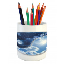 Moon and Sun Pencil Pen Holder