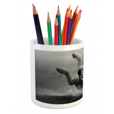 Savage Zebra Striped Pencil Pen Holder