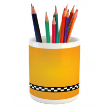 Yellow Cab Artdeco Pencil Pen Holder