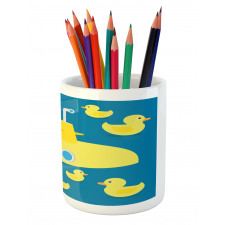 Yellow Submarine Pencil Pen Holder