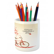 Heart Tree Bike Pencil Pen Holder