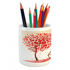 Heart Tree Bike Pencil Pen Holder