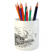 Railroad Drawing Pencil Pen Holder