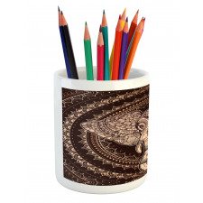 Oriental Elephant Head Pencil Pen Holder