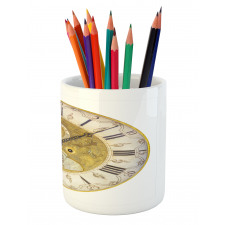 Ornamental Roman Digits Pencil Pen Holder