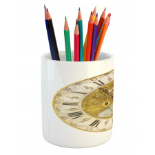 Ornamental Roman Digits Pencil Pen Holder