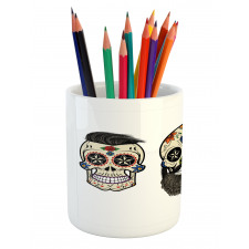 Foral Shaped Head Pencil Pen Holder
