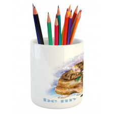 Baby Kitten Pencil Pen Holder