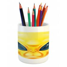 Alien Space Smiley Face Pencil Pen Holder