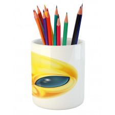 Alien Space Smiley Face Pencil Pen Holder