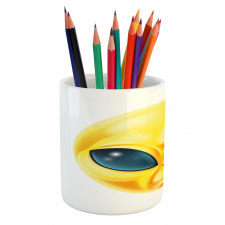 Alien Space Smiley Face Pencil Pen Holder