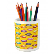 Grumpy Sad Mood Face Mood Pencil Pen Holder