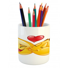 Romantic Flirty Love Mood Pencil Pen Holder