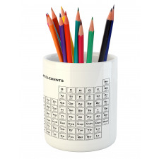 Element Table Chemisty Pencil Pen Holder