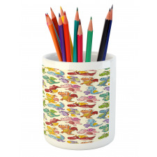 Happy Dinasours Pencil Pen Holder